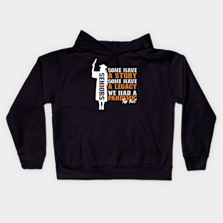 Pandemic Graduation | White And Orange Text Funny Graduation Kids Hoodie